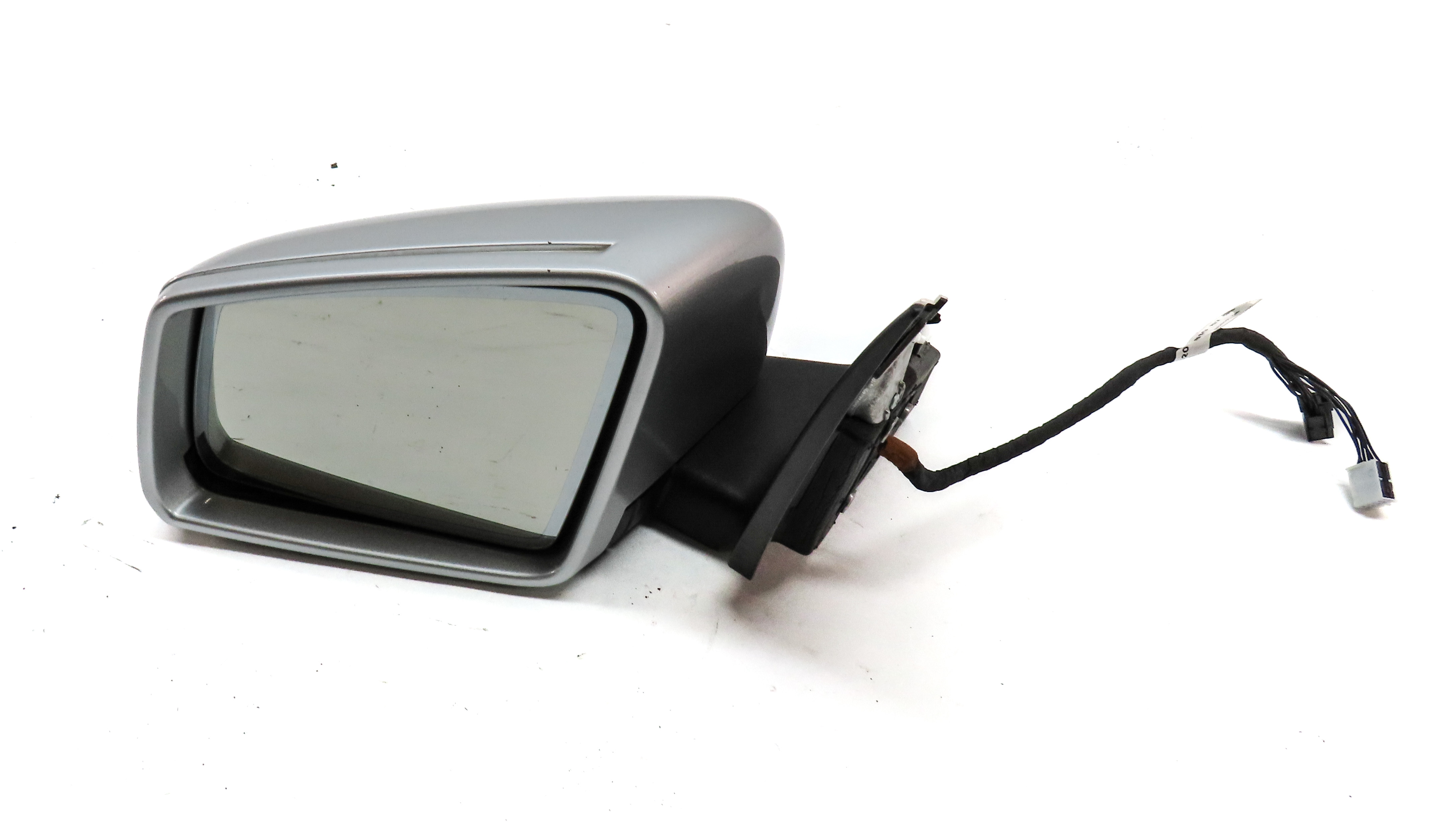12-14 MERCEDES C CLASS (W204) LEFT DOOR MIRROR HEATED MEMORY AUTODIM (Silver) — exact item pictured